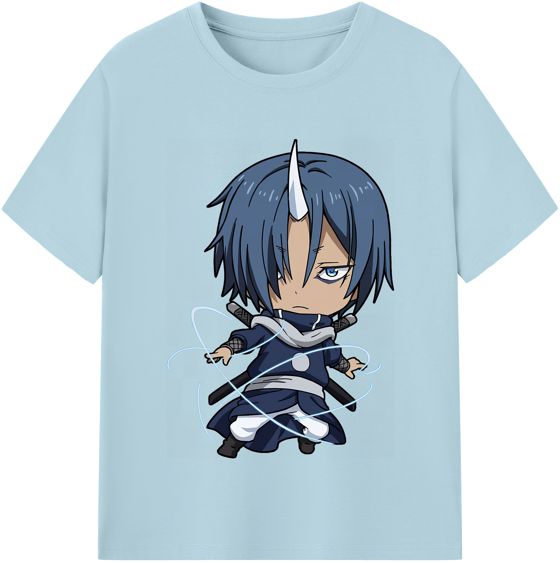 （画像用） 転スラ Regarding Reincarnated to Slime 綿100％半袖Tシャツ（フロントプリント）